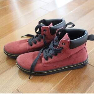 Dr Martens Maelly Canvas Boots‎ in Cherry Red Black 37 (6)